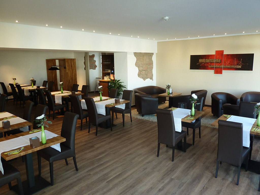 Frühstücks Lounge im Hotel Saline in Büdingen